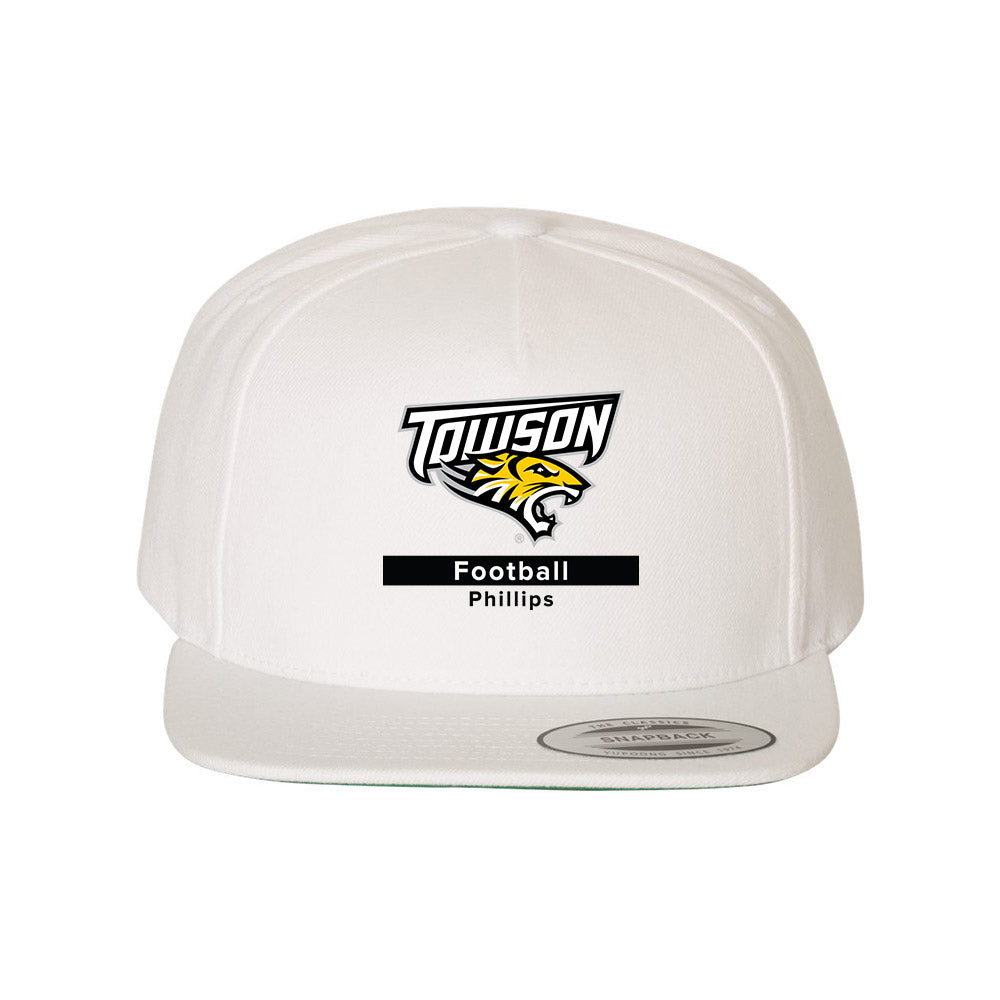 Towson - NCAA Football : Kahseim Phillips - Snapback Hat-0