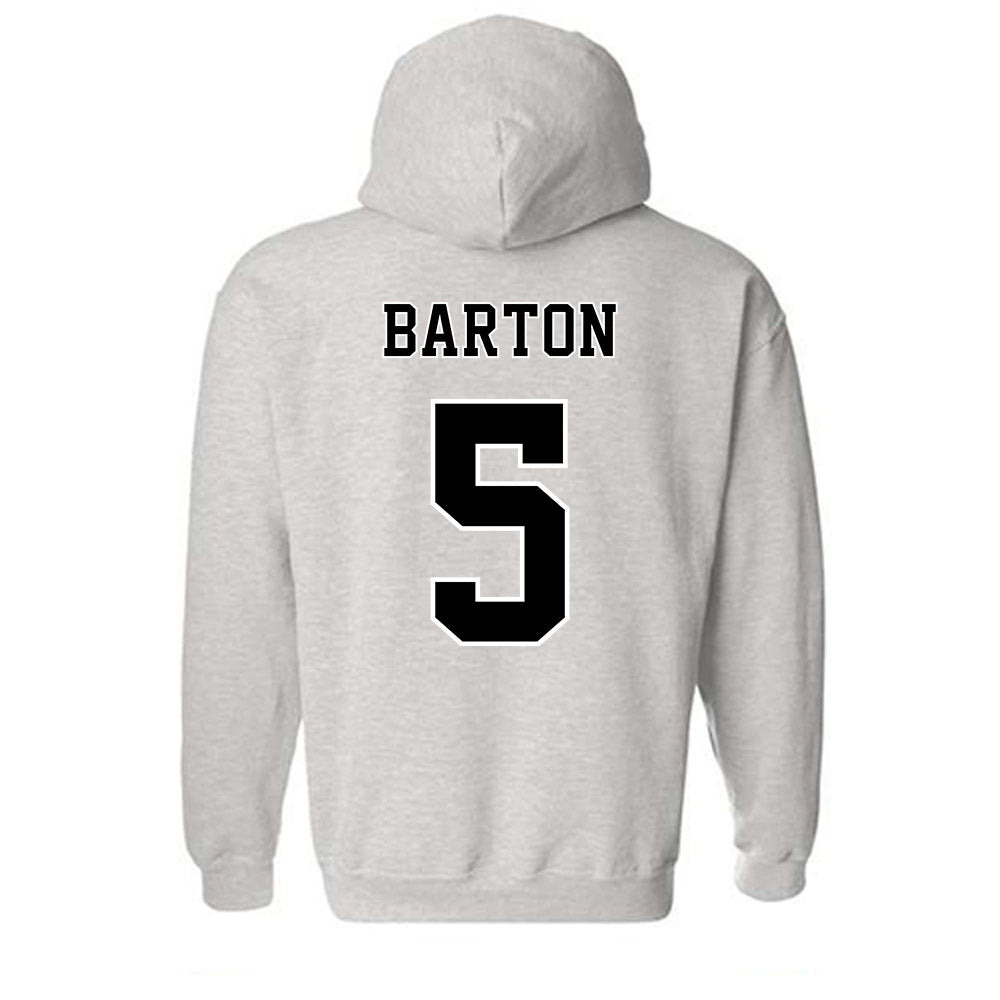 Towson - NCAA Men's Basketball : Jon Barton - Classic Fashion Shersey Hooded Sweatshirt-1