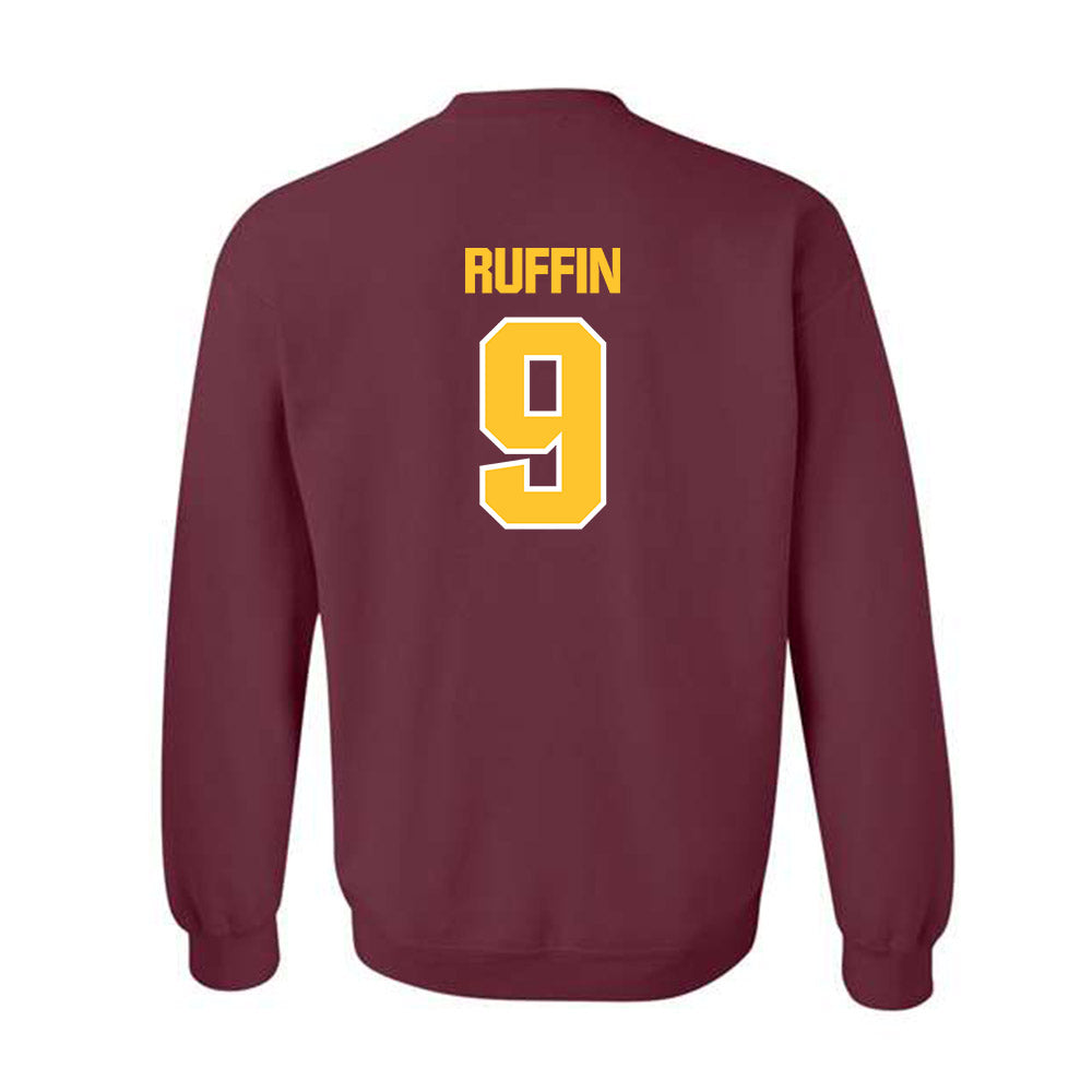 Central Michigan - NCAA Football : Justin Ruffin - Classic Shersey Crewneck Sweatshirt-1