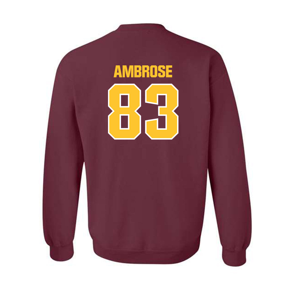 Central Michigan - NCAA Football : Travis Ambrose - Classic Shersey Crewneck Sweatshirt-1