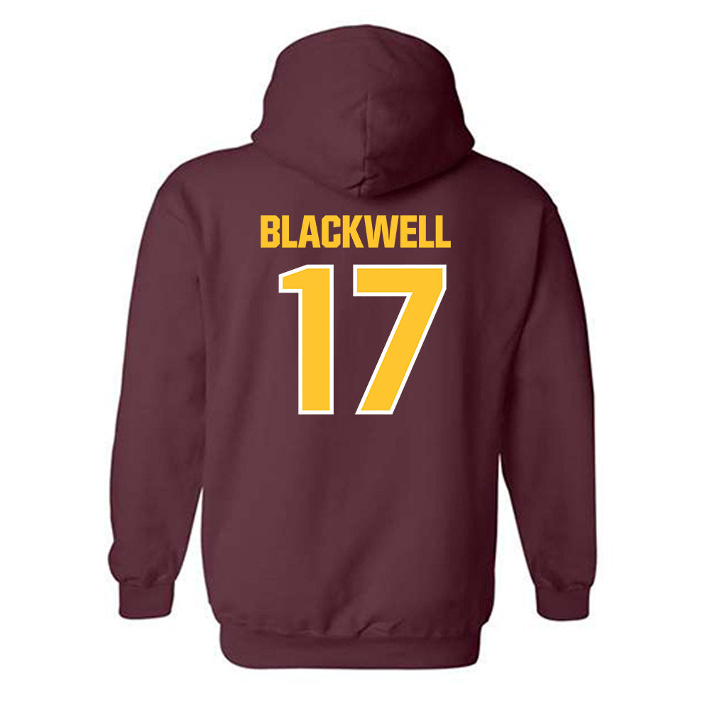 Central Michigan - NCAA Football : Maddix Blackwell - Classic Shersey Hooded Sweatshirt-1
