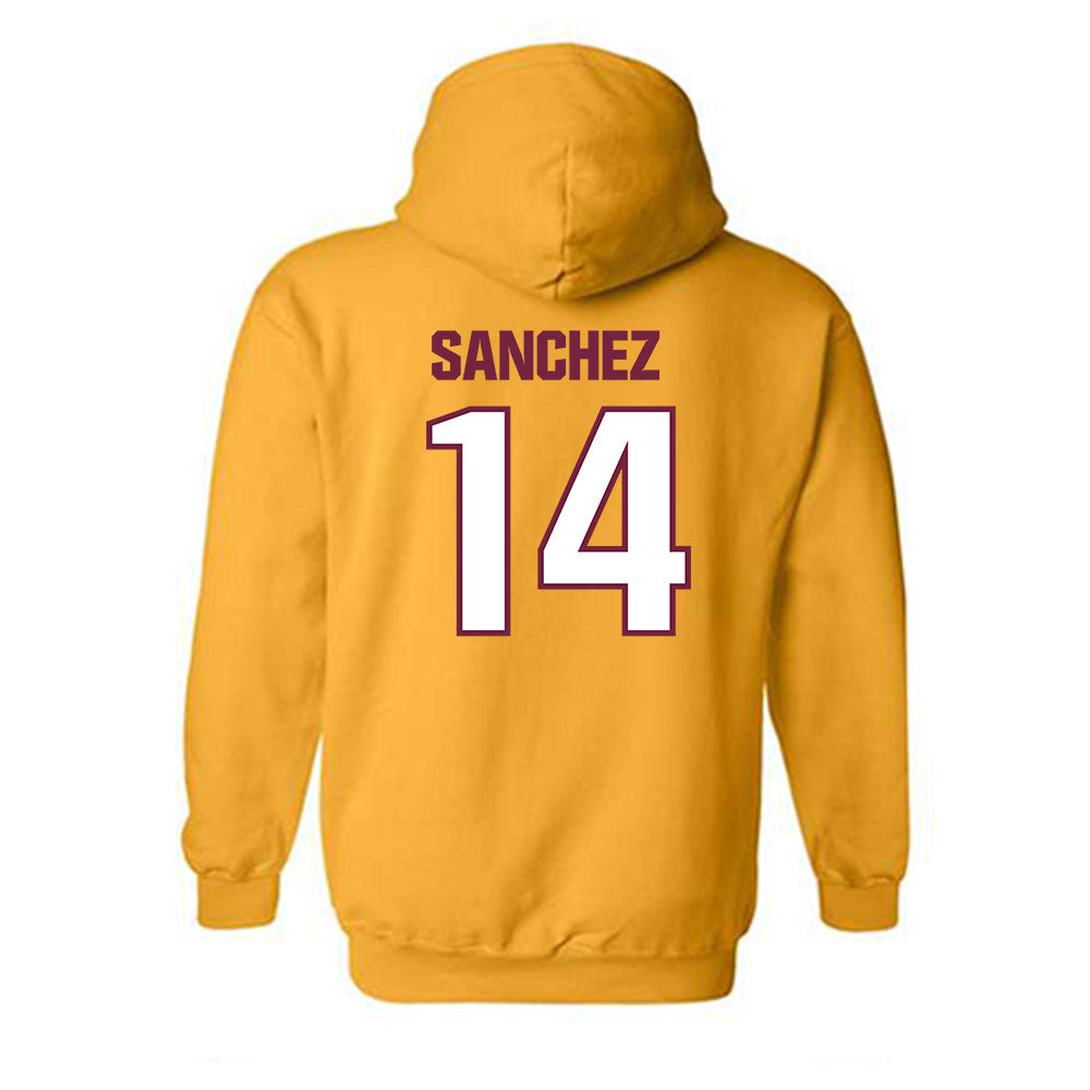 Central Michigan - NCAA Football : Fernando Sanchez - Classic Shersey Hooded Sweatshirt-1