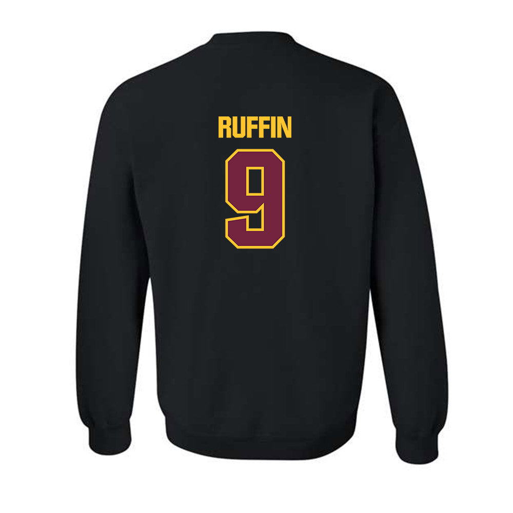 Central Michigan - NCAA Football : Justin Ruffin - Classic Shersey Crewneck Sweatshirt-1