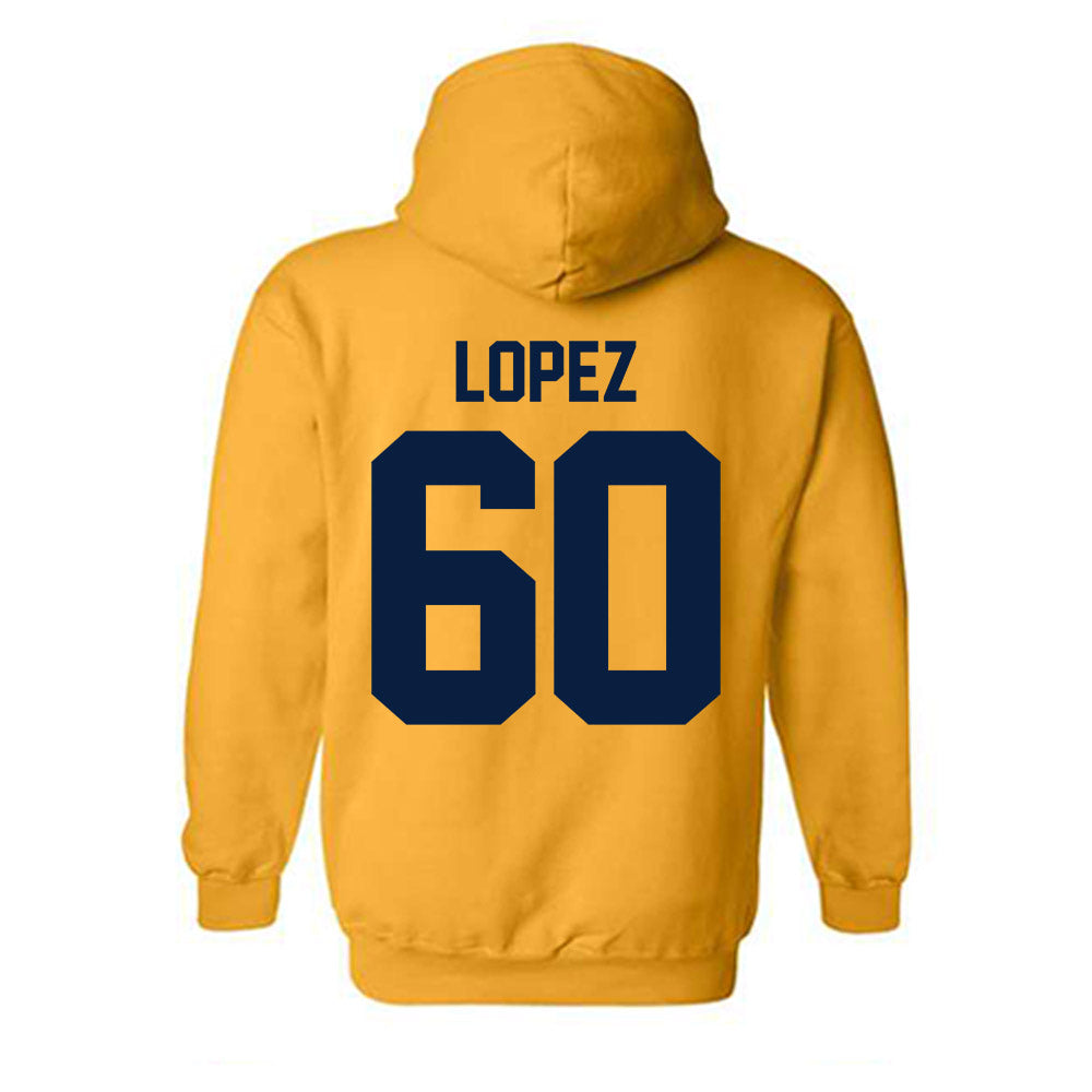 Northern Arizona - NCAA Football : John-Alexander Lopez - Classic Shersey Hooded Sweatshirt-1