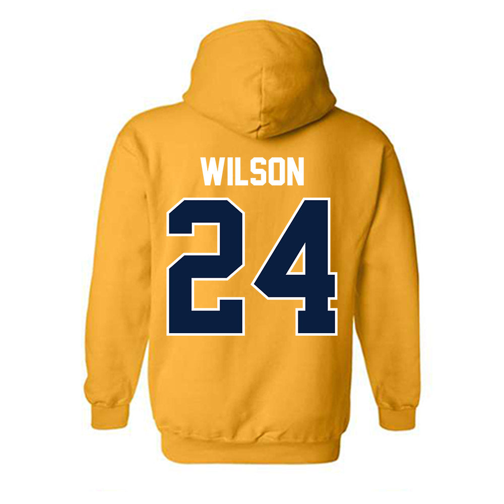 Northern Arizona - NCAA Football : Shahid Wilson - Classic Shersey Hooded Sweatshirt-1