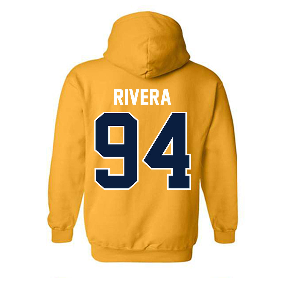 Northern Arizona - NCAA Football : Carlos Rivera - Classic Shersey Hooded Sweatshirt-1