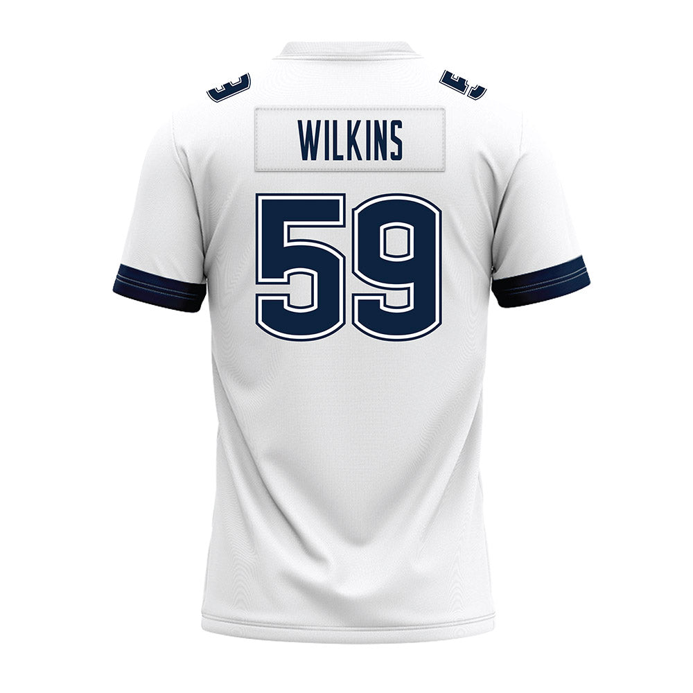 UConn - NCAA Football : Finn Wilkins - White Premium Football Jersey