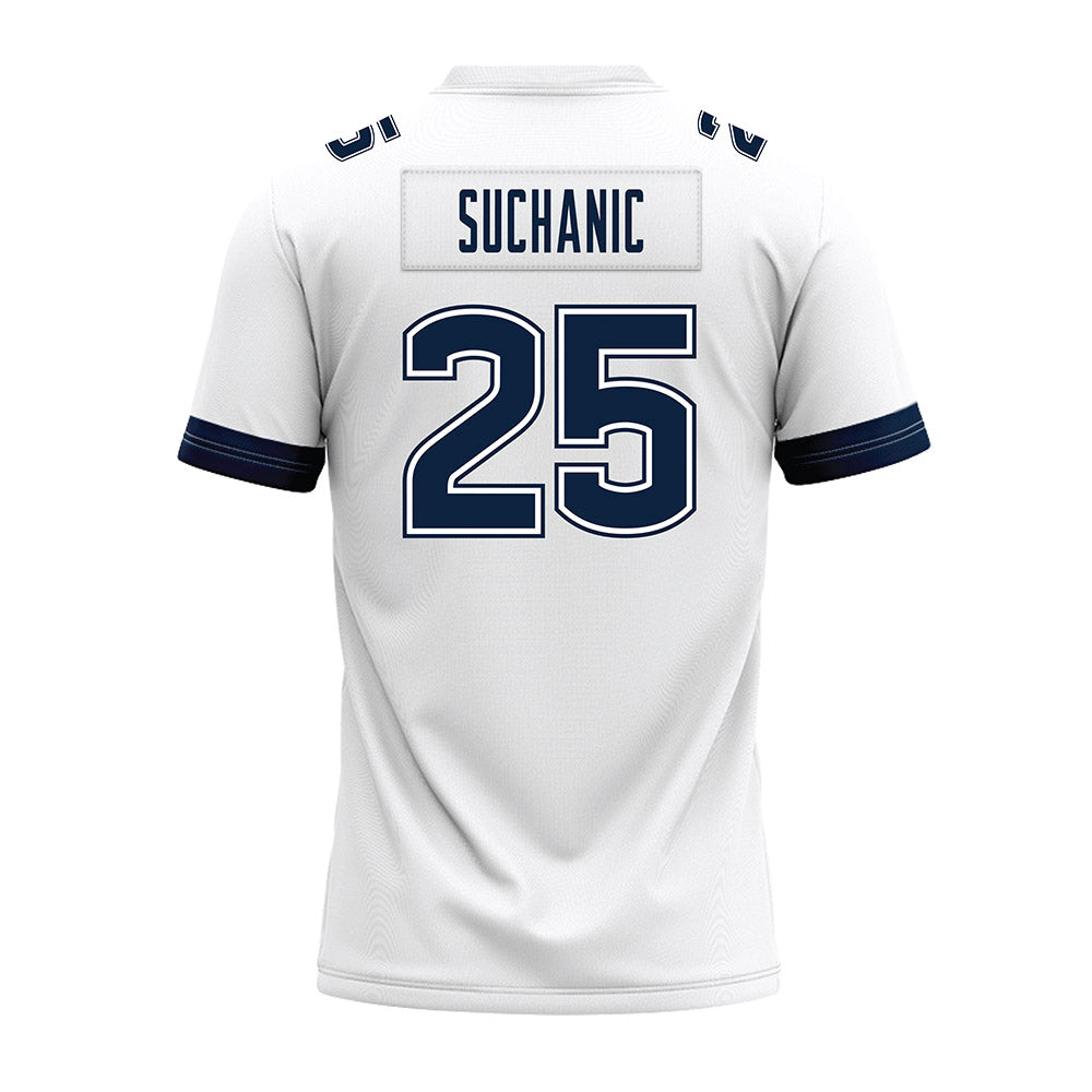 UConn - NCAA Football : Saxton Suchanic - White Premium Football Jersey-1