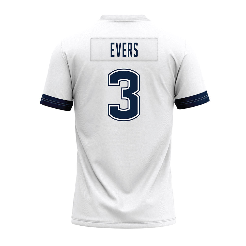 UConn - NCAA Football : Nick Evers - White Premium Football Jersey