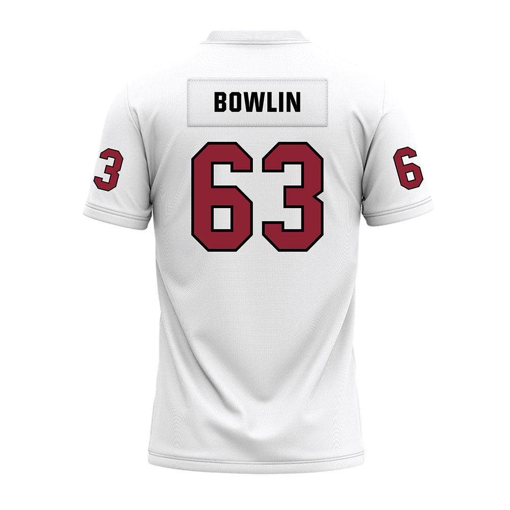 Troy - NCAA Football : Gavin Bowlin - White Premium Football Jersey-1