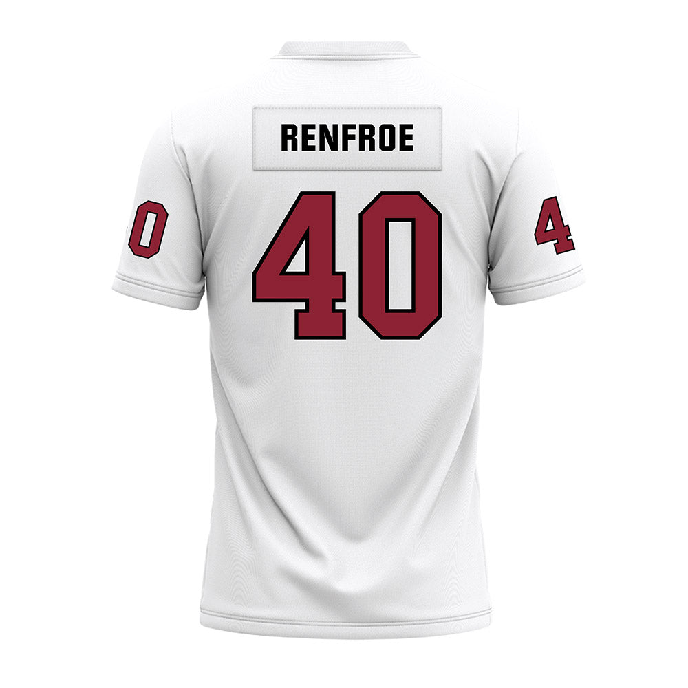 Troy - NCAA Football : Scott Renfroe - White Premium Football Jersey