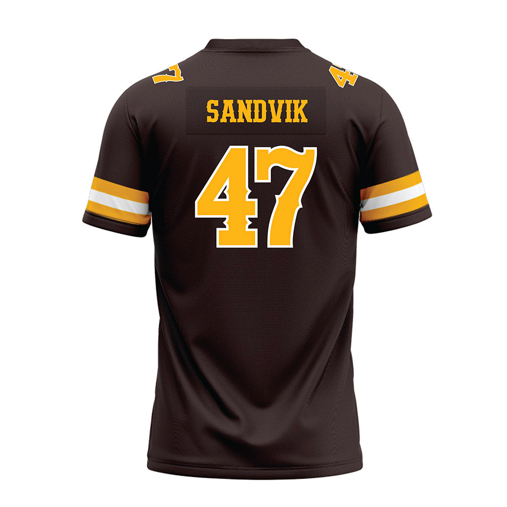 Wyoming - NCAA Football : Erik Sandvik - Premium Football Jersey