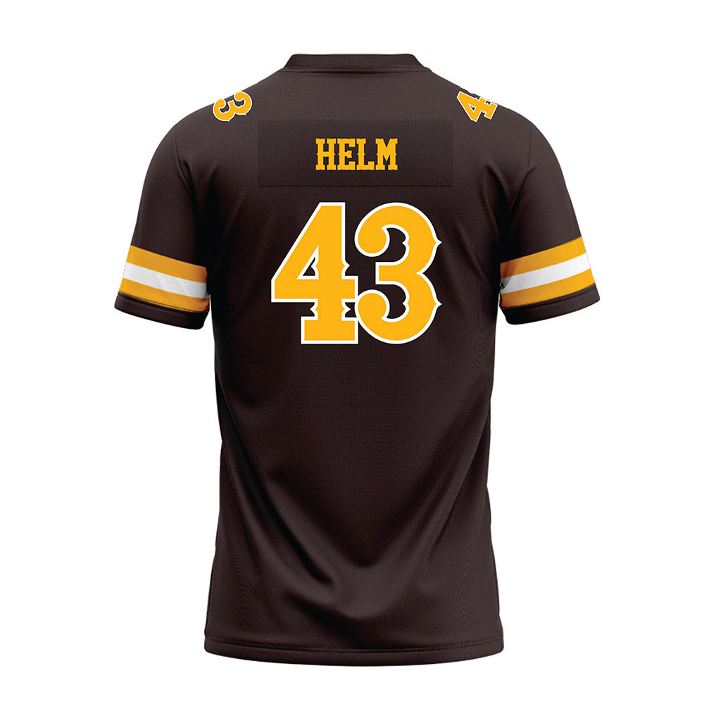 Wyoming - NCAA Football : Gavyn Helm - Premium Football Jersey
