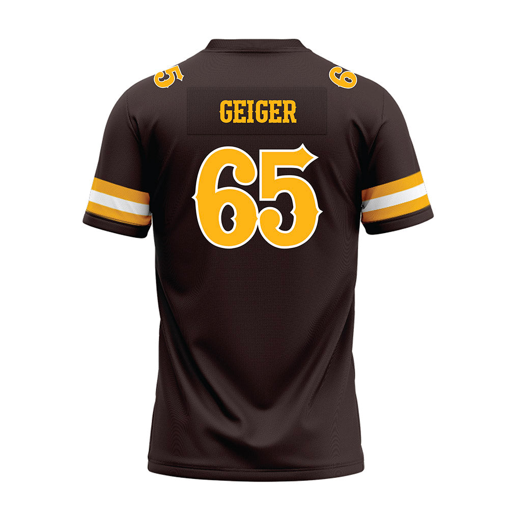 Wyoming - NCAA Football : Nathan Geiger - Premium Football Jersey