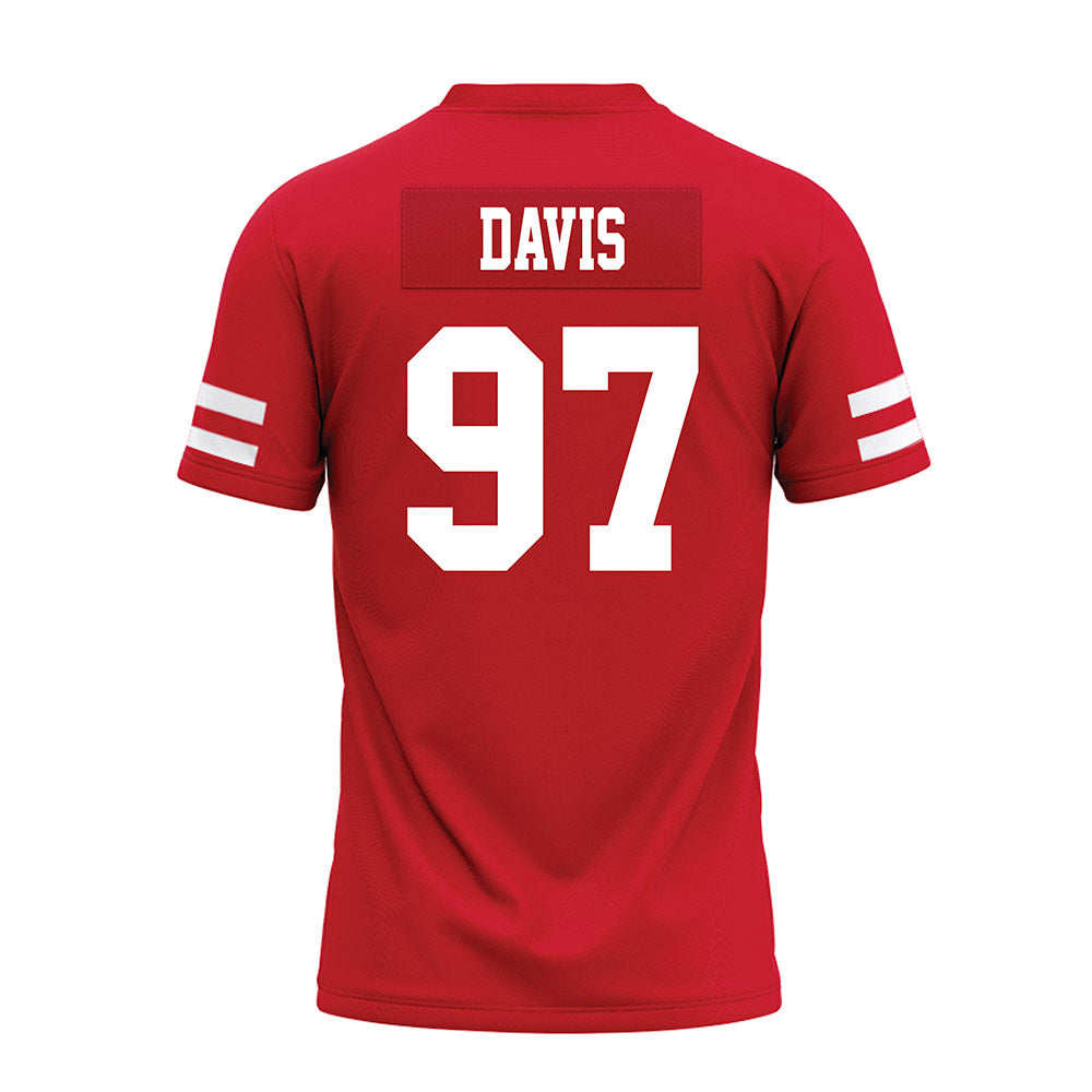 Nebraska - NCAA Football : Keona Davis - Premium Football Jersey-1
