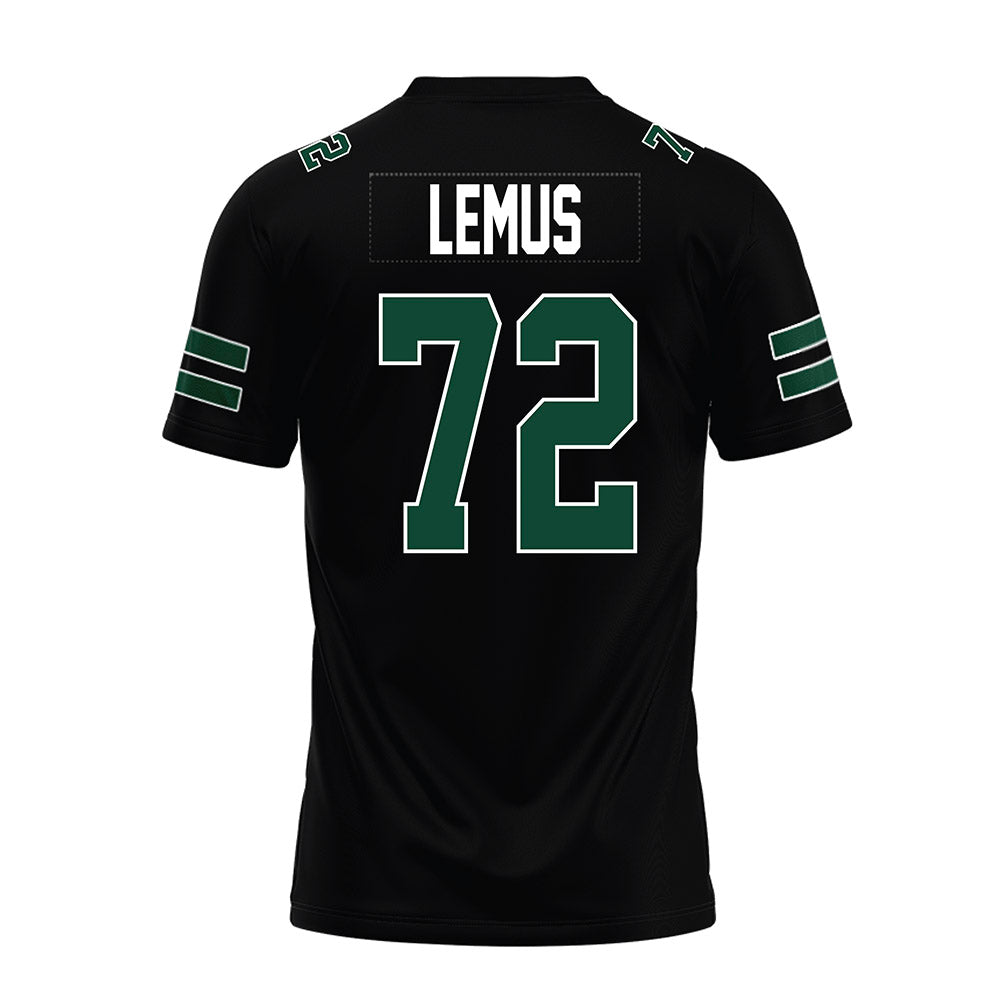 Ohio - NCAA Football : Jakob Lemus - Black Premium Football Jersey-1