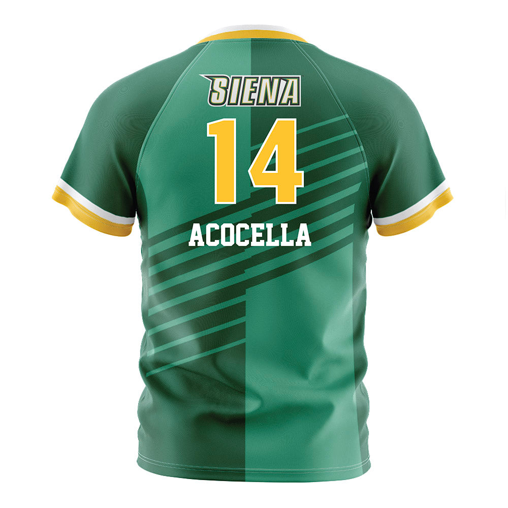 Siena - NCAA Men's Soccer : Nico Acocella - Green Soccer Jersey-1