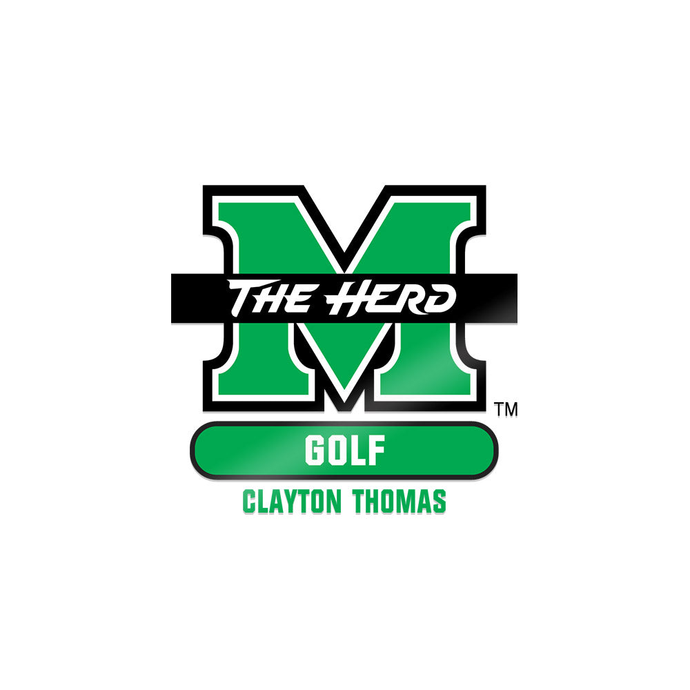 Marshall - NCAA Men's Golf : Clayton Thomas - Sticker-0