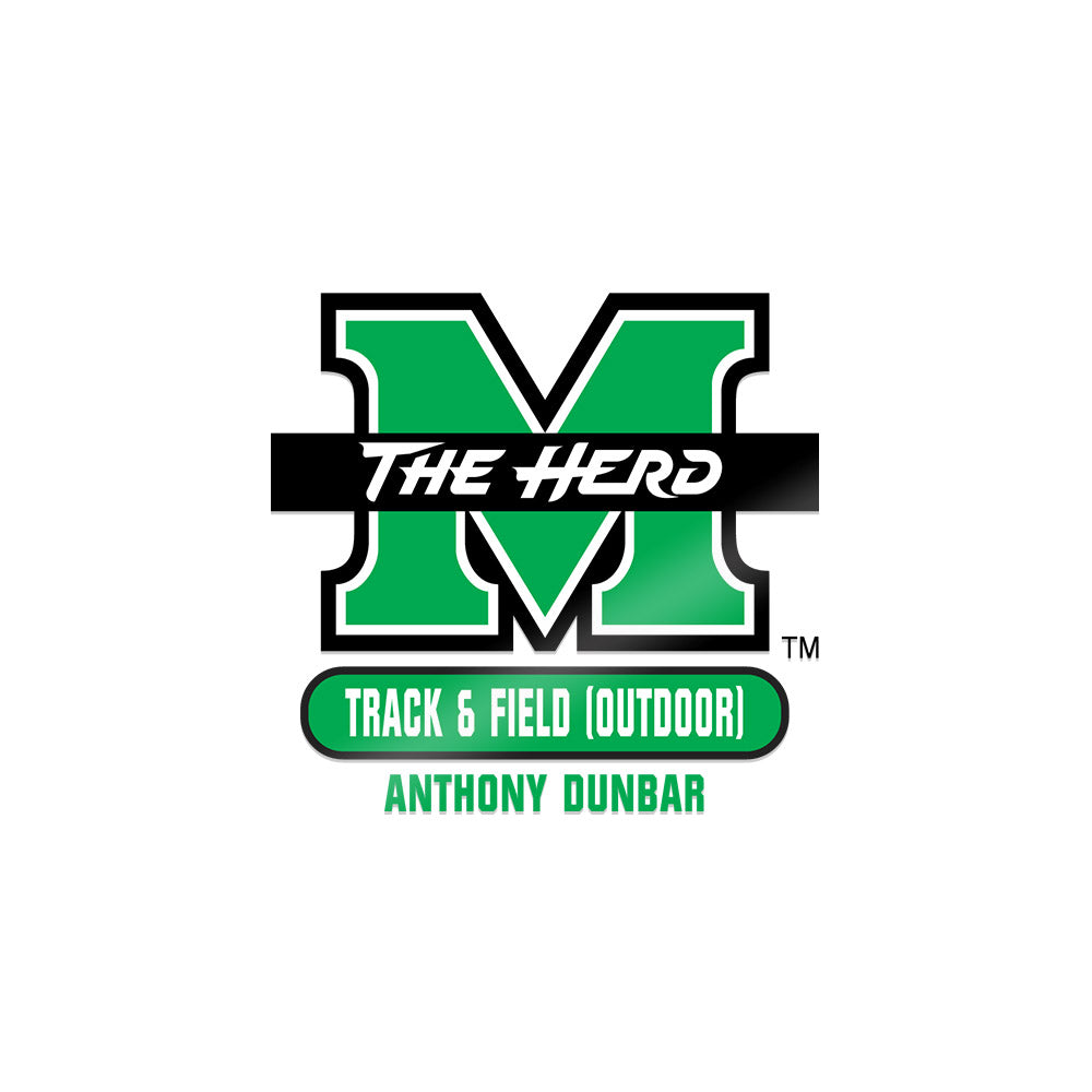 Marshall - NCAA Men's Track & Field : Anthony Dunbar - Sticker-0