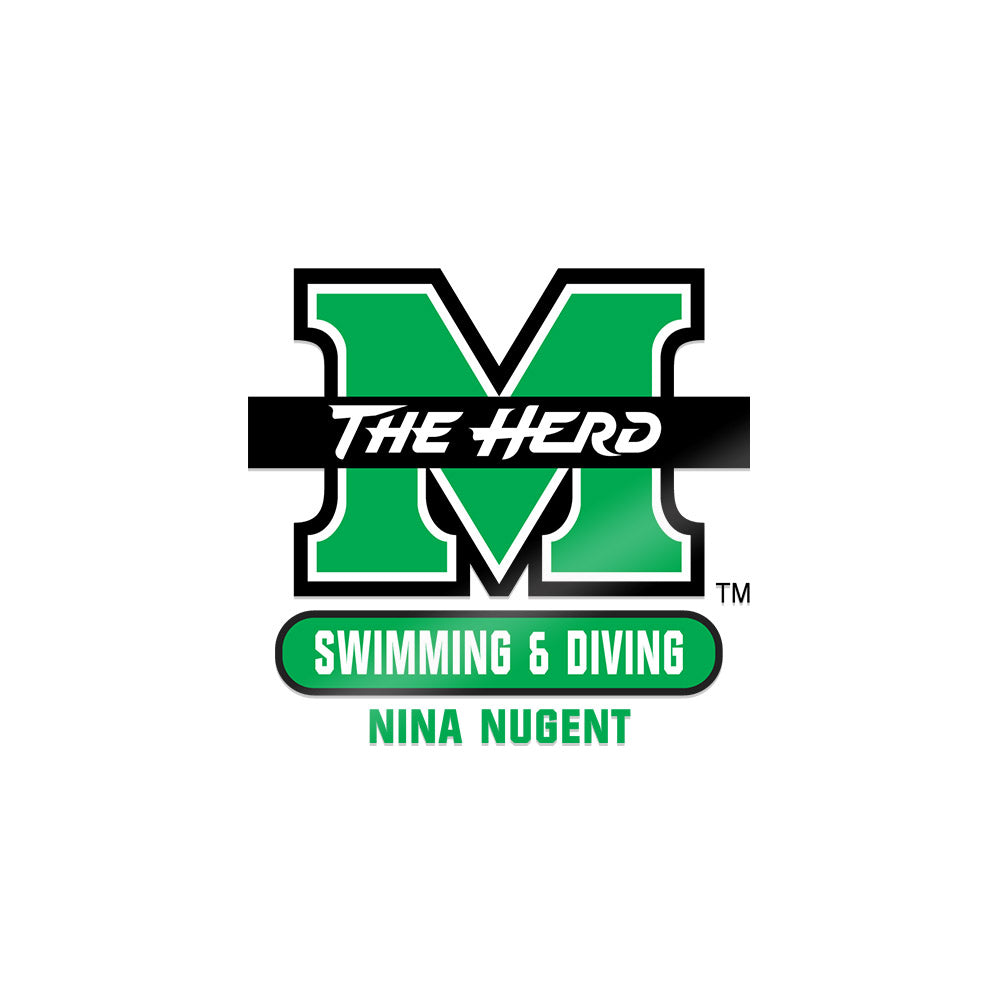 Marshall - NCAA Women's Swimming & Diving : Nina Nugent - Sticker-0