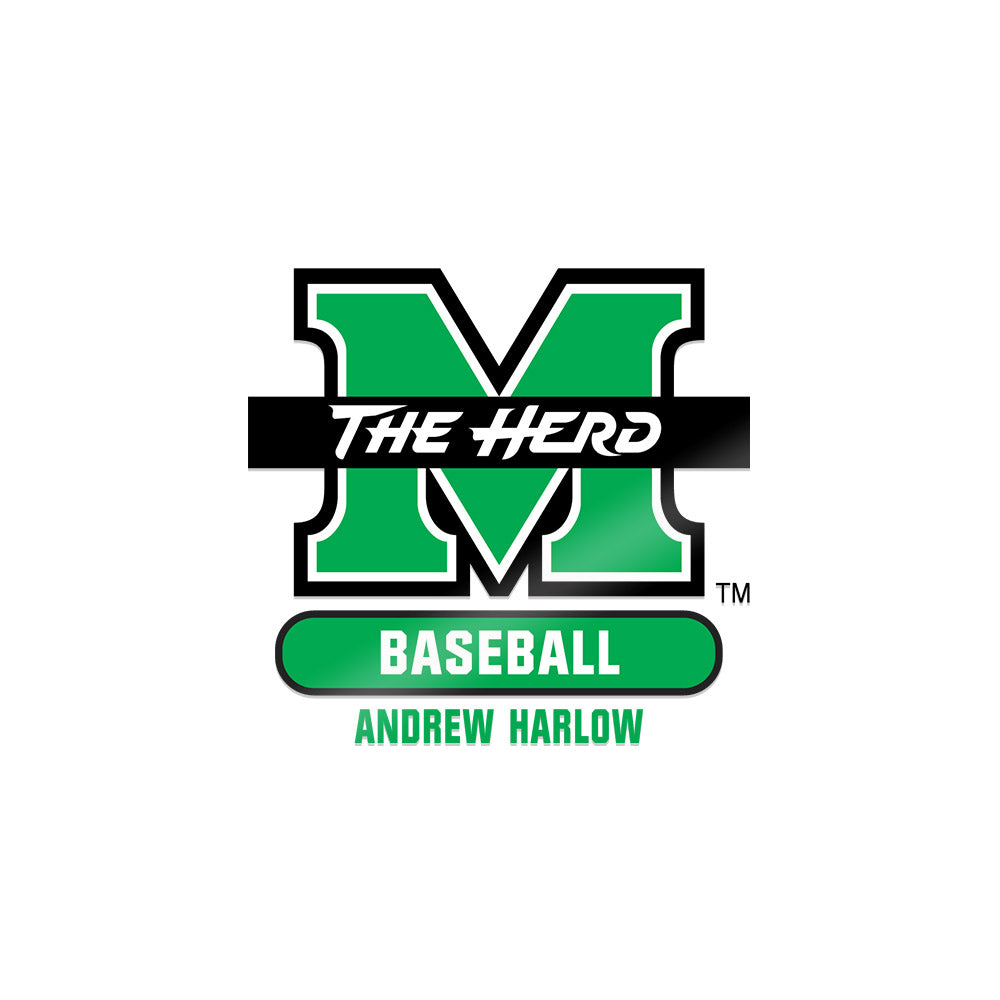 Marshall - NCAA Baseball : Andrew Harlow - Sticker-0