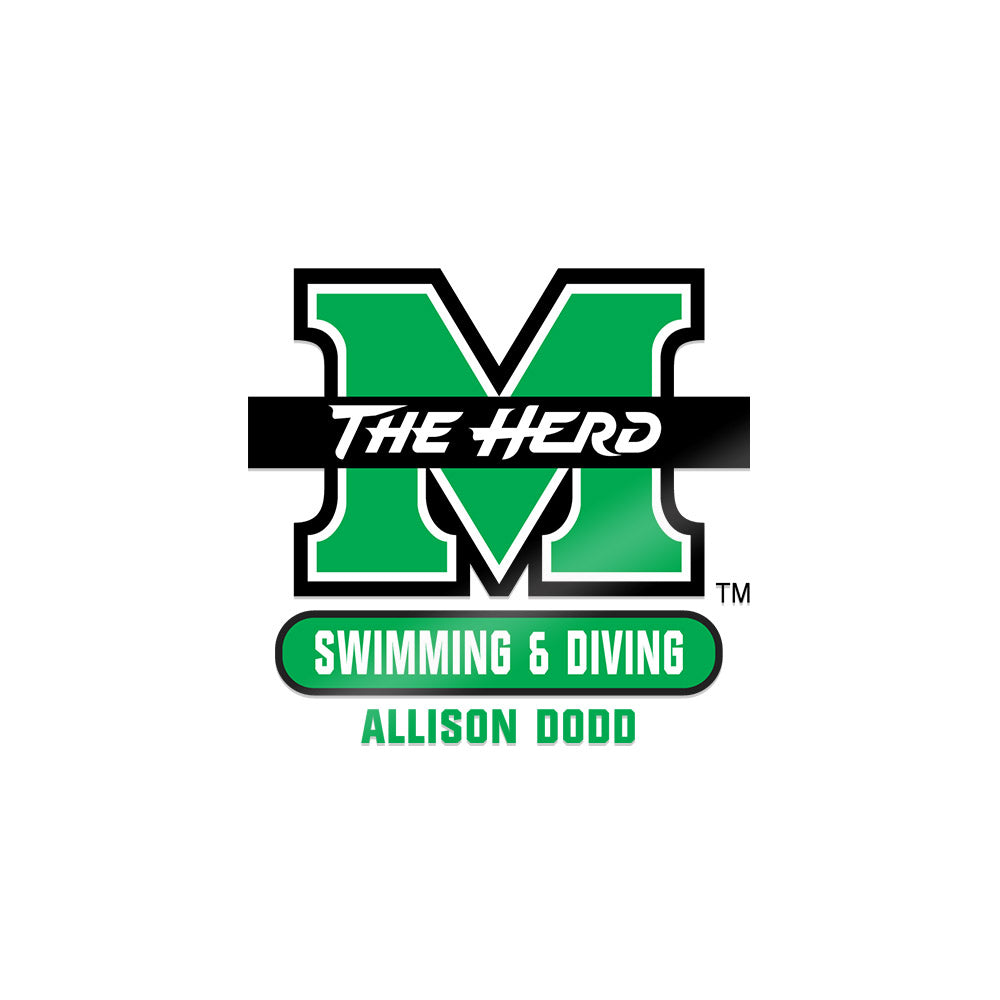 Marshall - NCAA Women's Swimming & Diving : Allison Dodd - Sticker-0