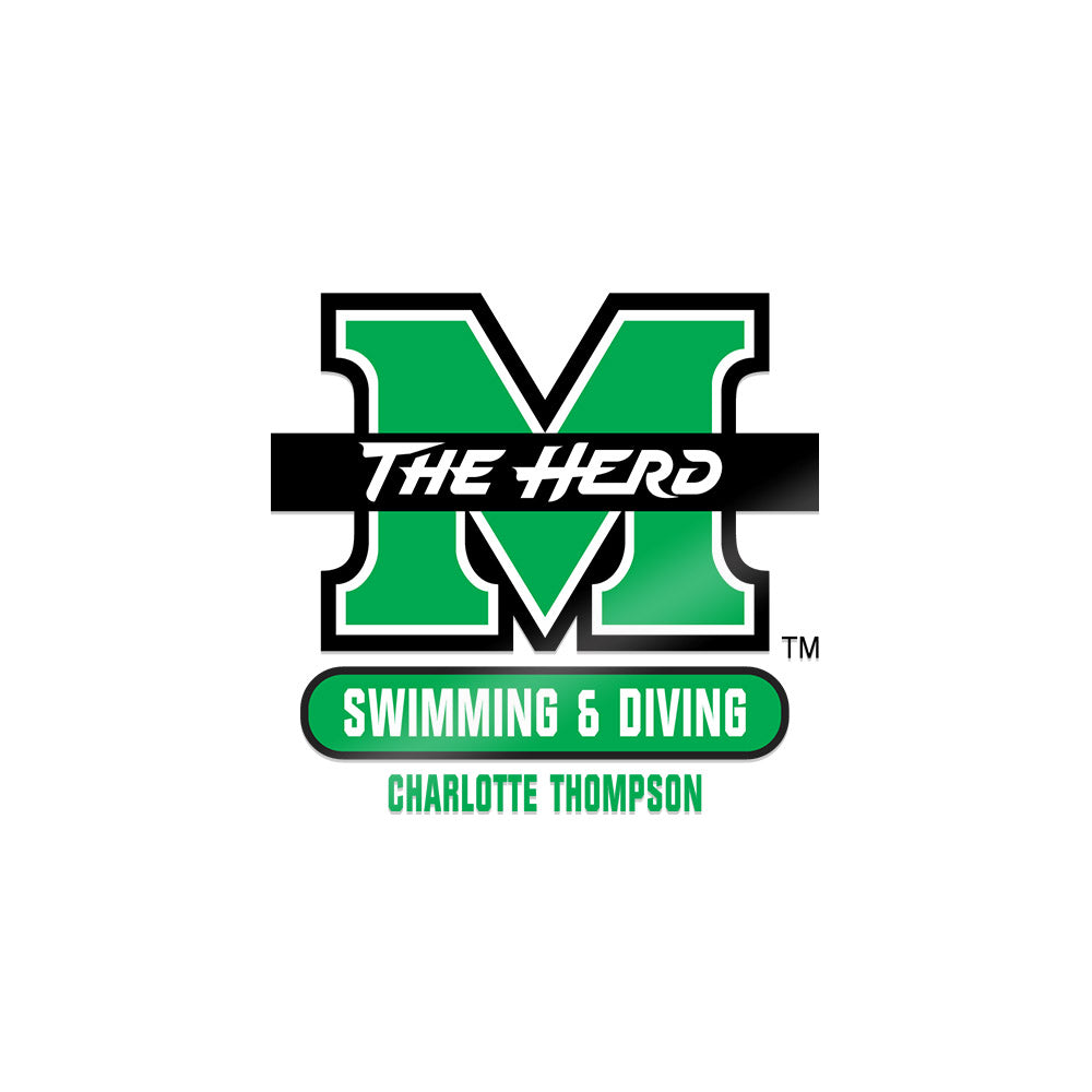 Marshall - NCAA Women's Swimming & Diving : Charlotte Thompson - Sticker-0