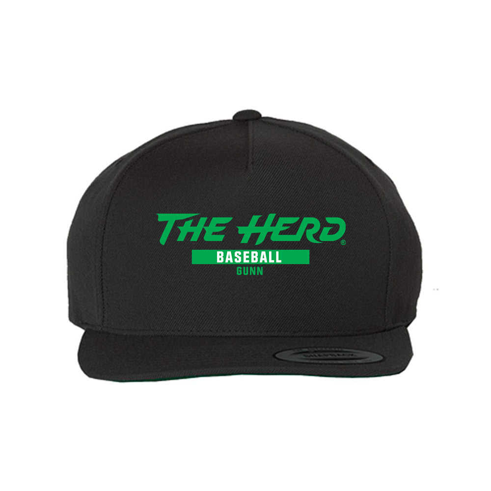 Marshall - NCAA Baseball : Davis Gunn - Snapback Hat-0