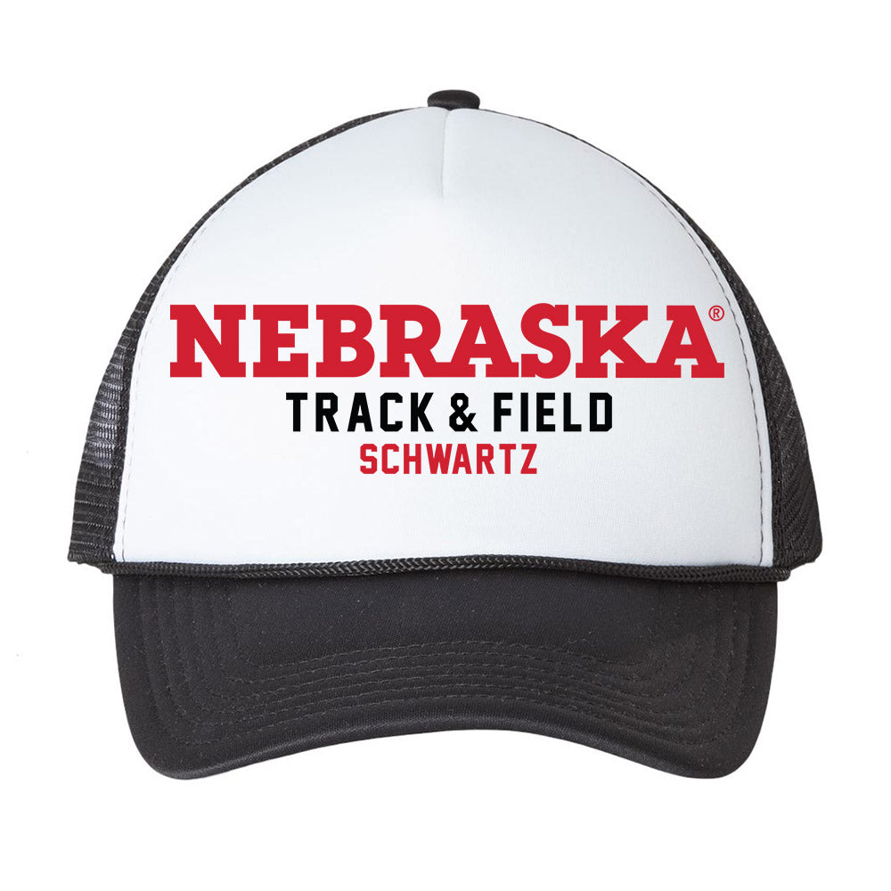 Nebraska - NCAA Men's Track & Field : Brett Schwartz - Trucker Hat