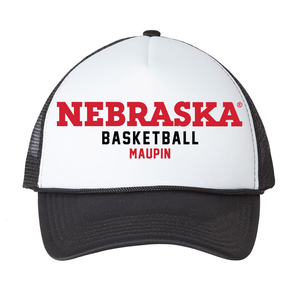 Nebraska - NCAA Women's Basketball : Eliza Maupin - Trucker Hat-0