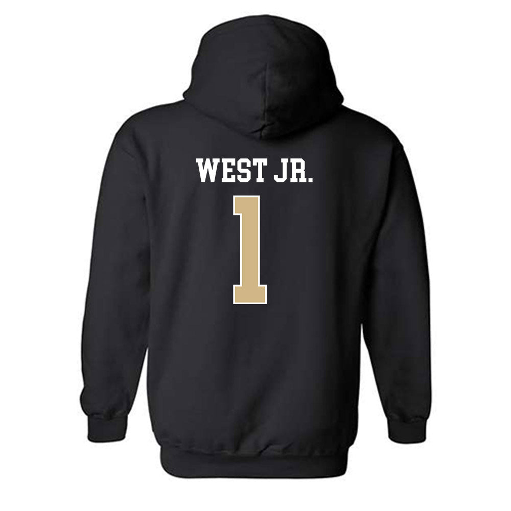 Purdue - NCAA Men's Basketball : Antione West Jr. - Classic Shersey Hooded Sweatshirt-1