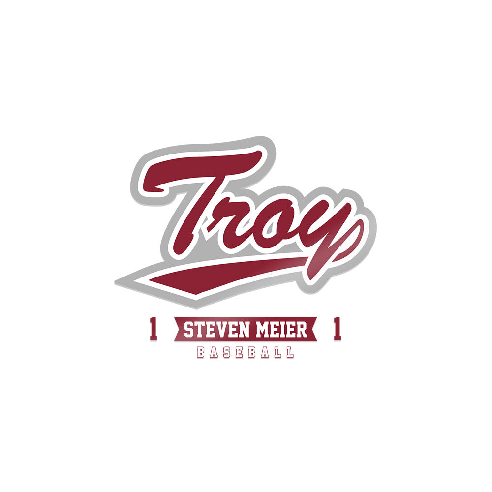 Troy - NCAA Baseball : Steven Meier - Sticker-0