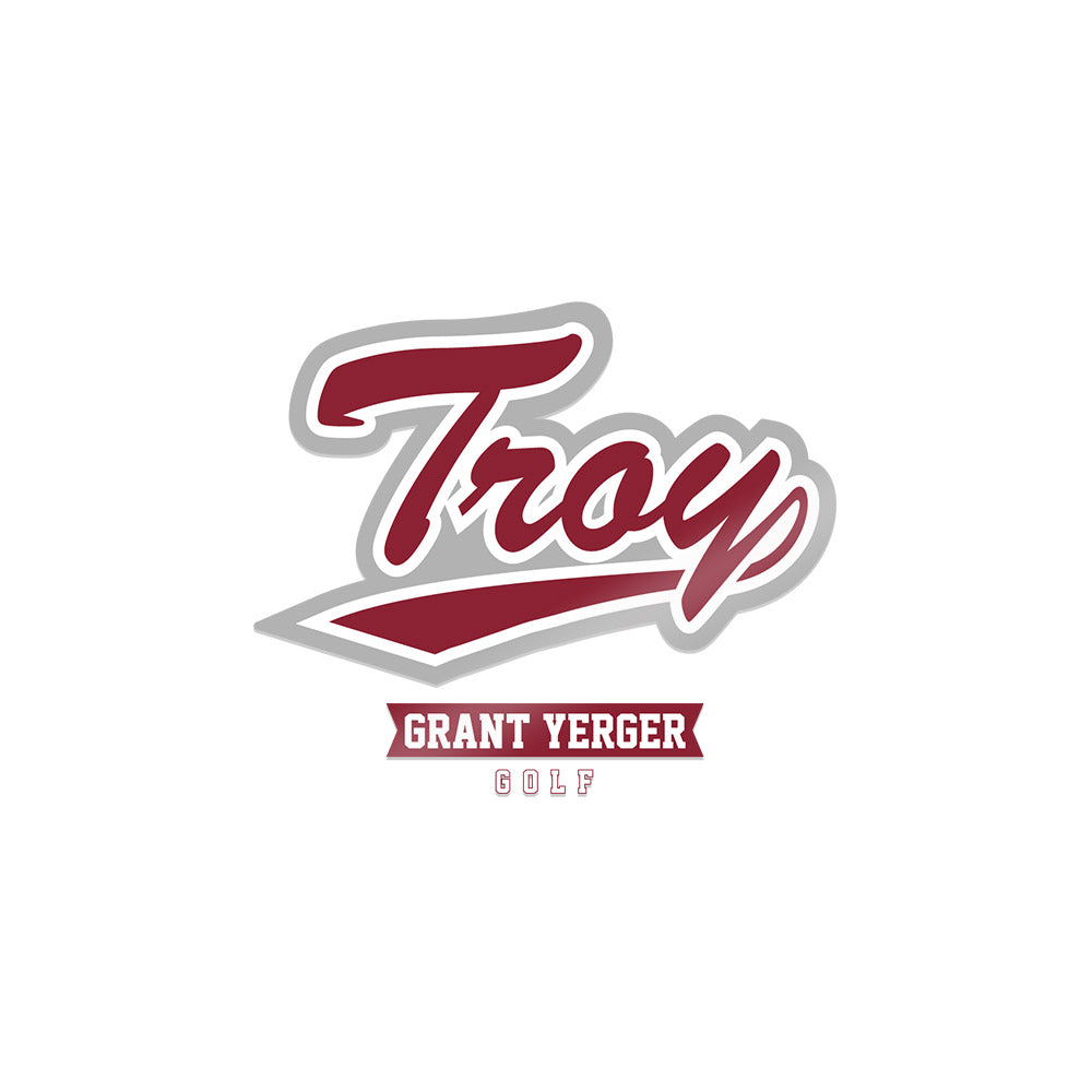 Troy - NCAA Men's Golf : Grant Yerger - Sticker-0