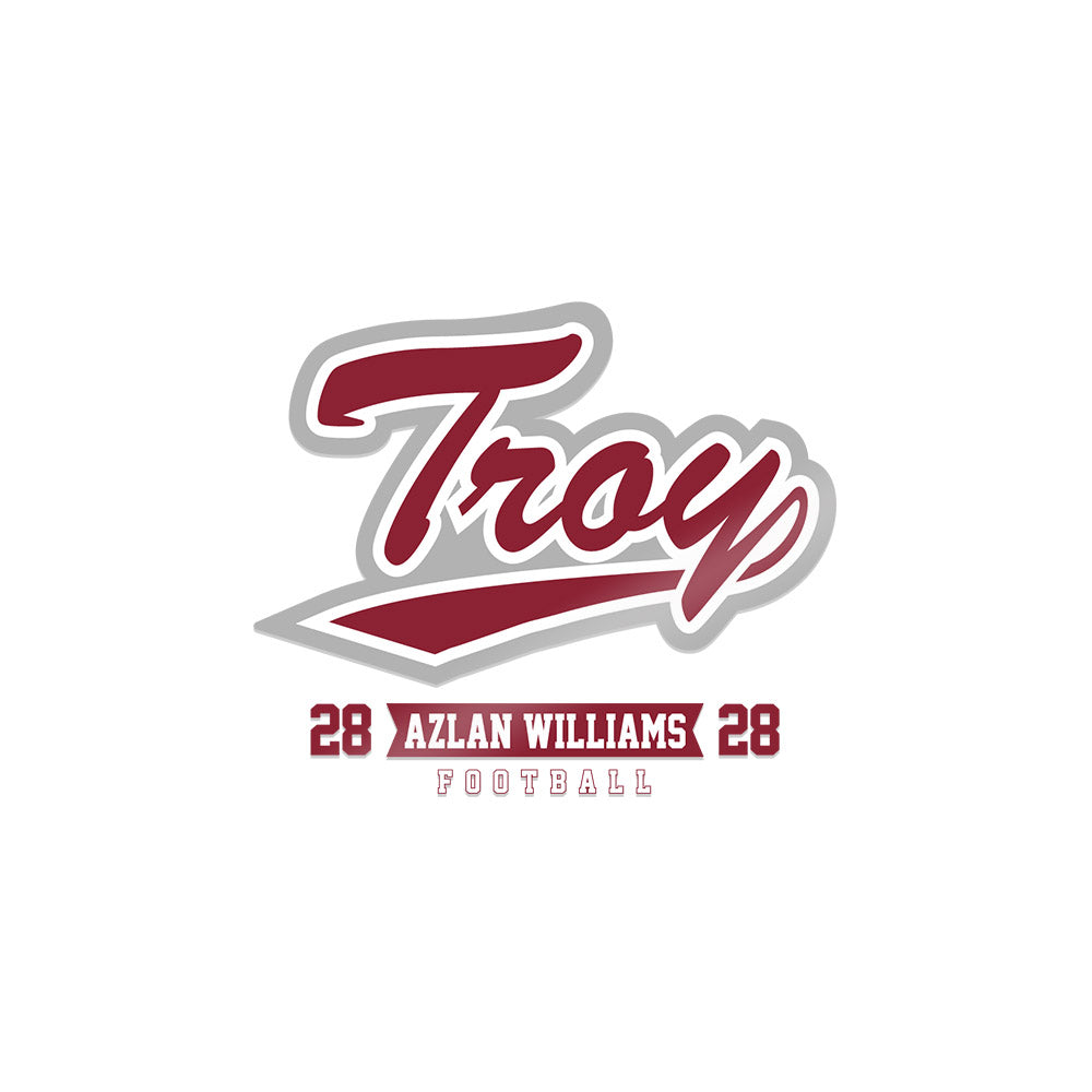 Troy - NCAA Football : Azlan Williams - Sticker-0