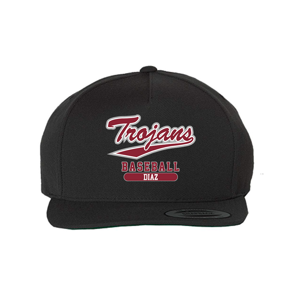 Troy - NCAA Baseball : Zaid Diaz - Snapback Hat-0