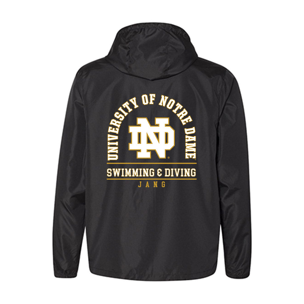 Notre Dame - NCAA Men's Swimming & Diving : Min-Gyo Jang - Windbreaker-1