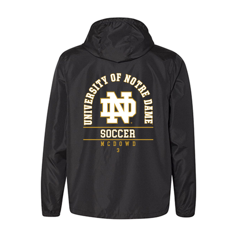 Notre Dame - NCAA Men's Soccer : Sean McDowd - Windbreaker-1