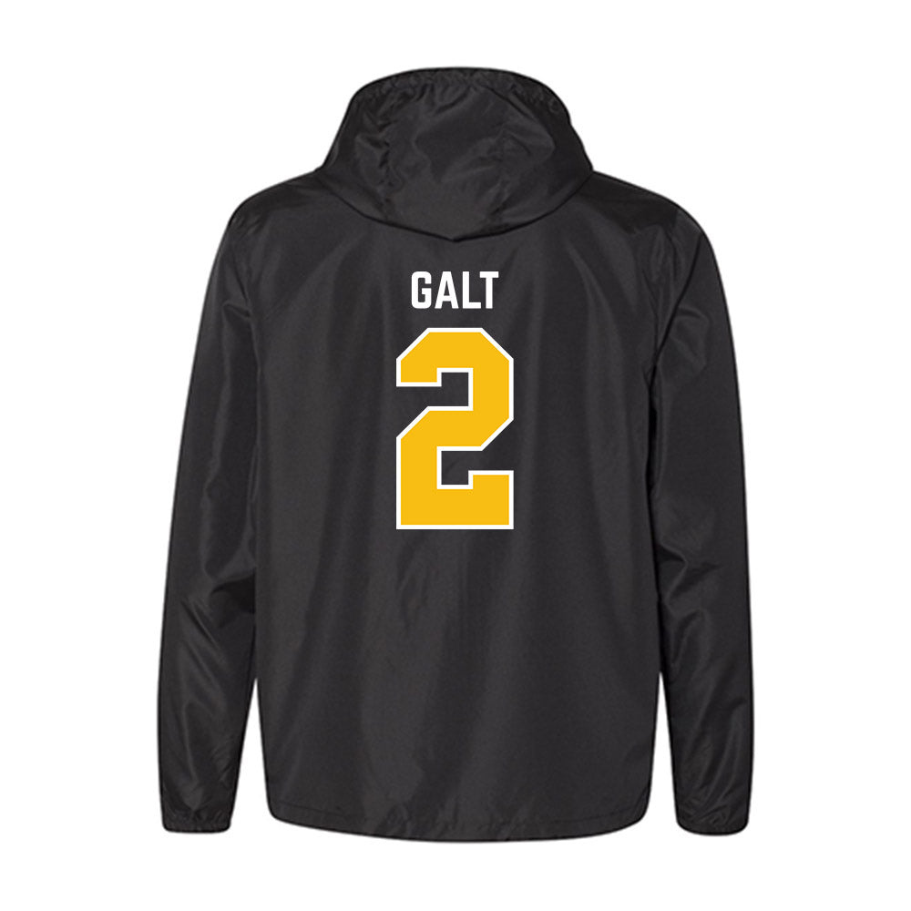 FHSU - NCAA Women's Volleyball : Abrey Galt - Black Windbreaker-1