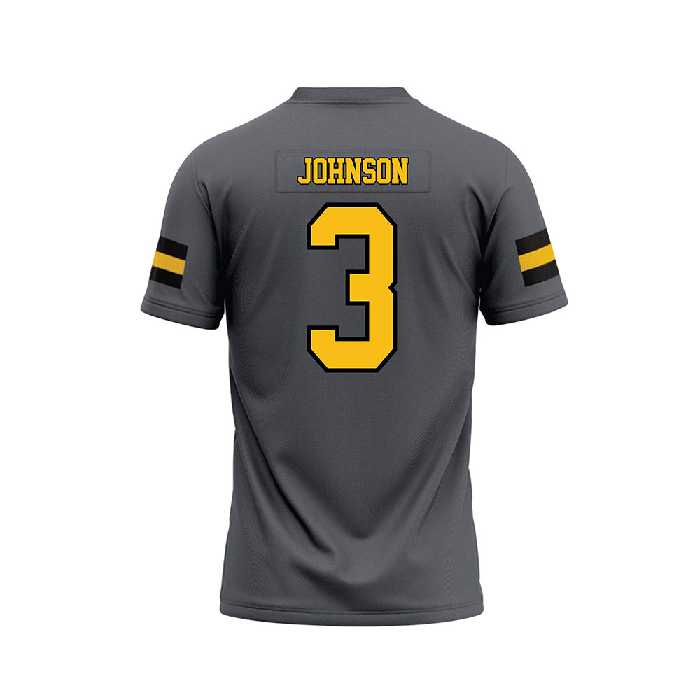 FHSU - NCAA Football : John Johnson - Grey Football Jersey-1