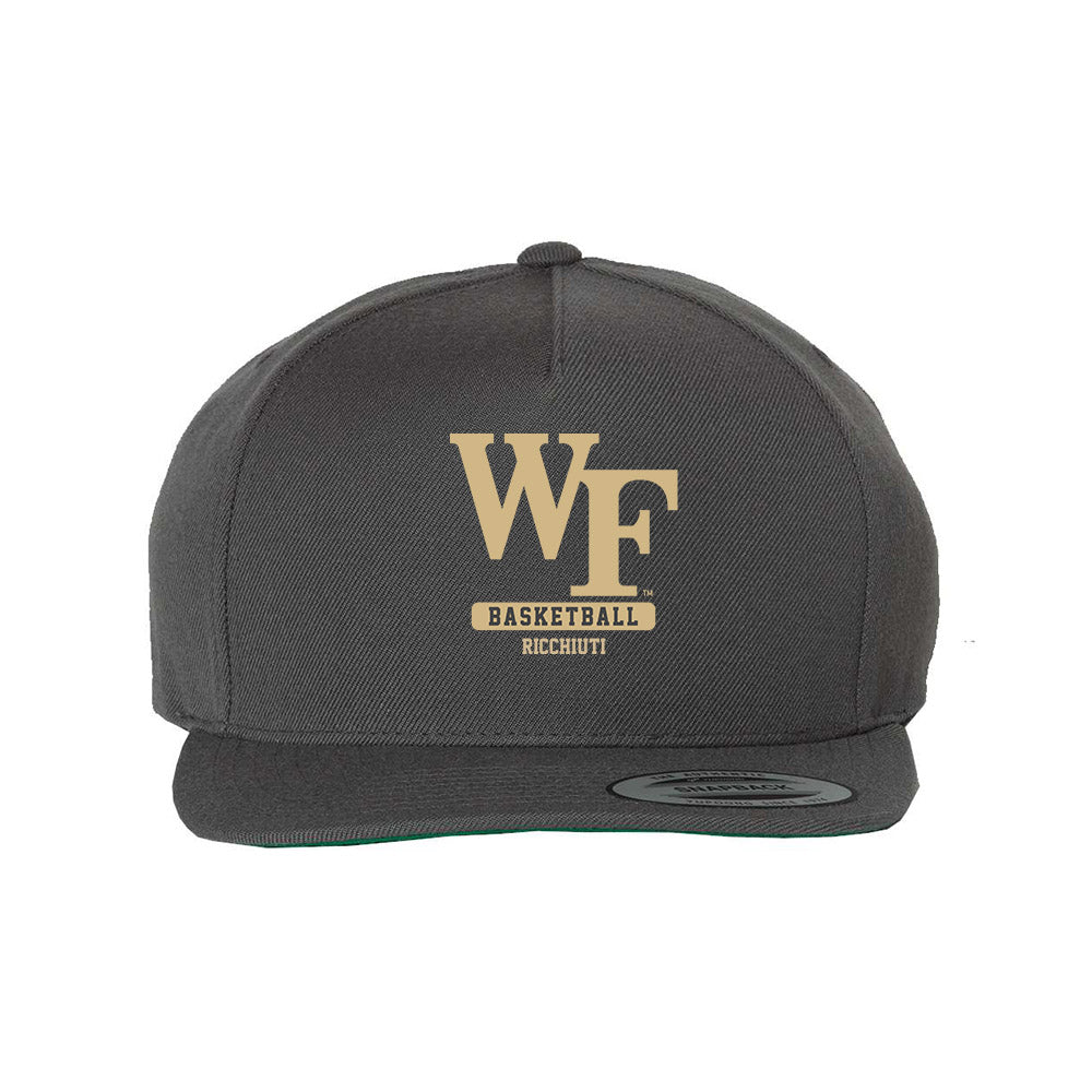 Wake Forest - NCAA Men's Basketball : Vincent Ricchiuti - Snapback Hat-0