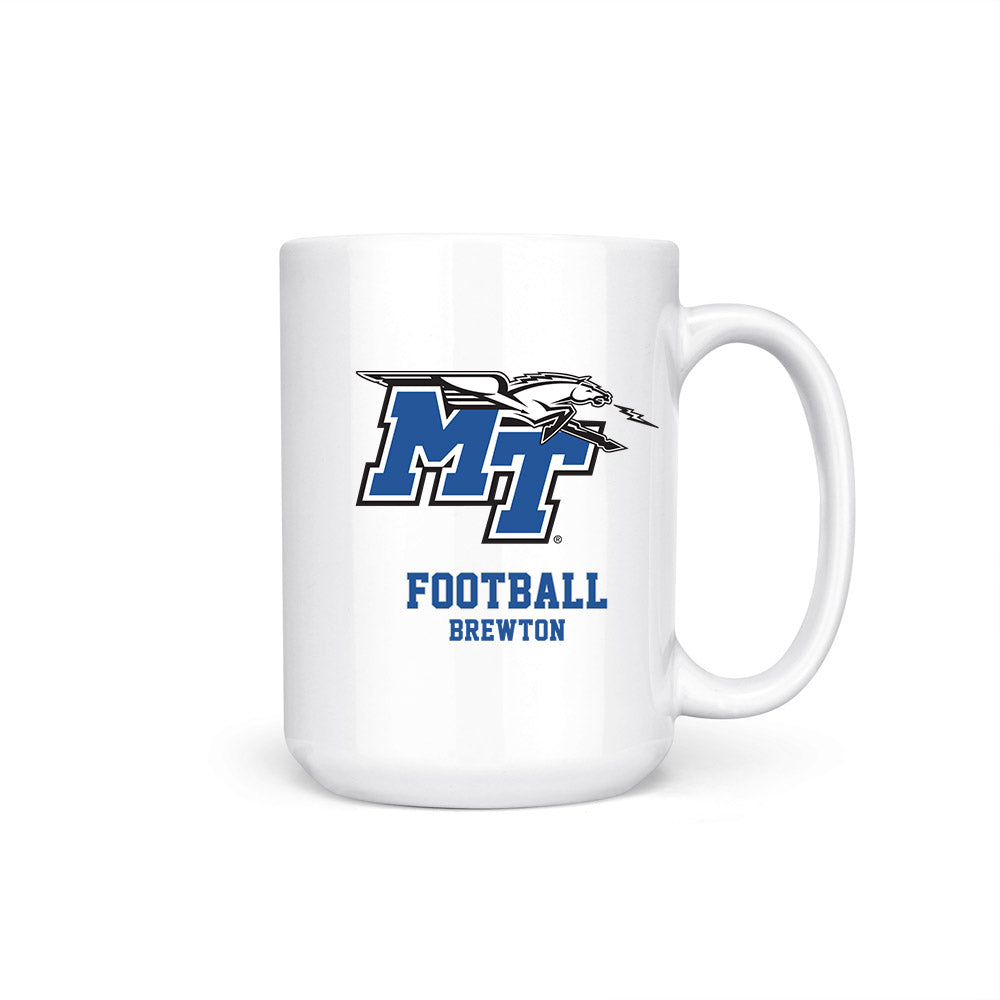 MTSU - NCAA Football : Brian Brewton - Coffee Mug-0