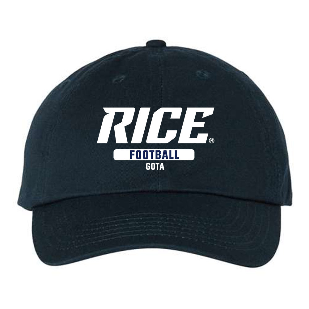 Rice - NCAA Football : Enock Gota - Dad Hat-0