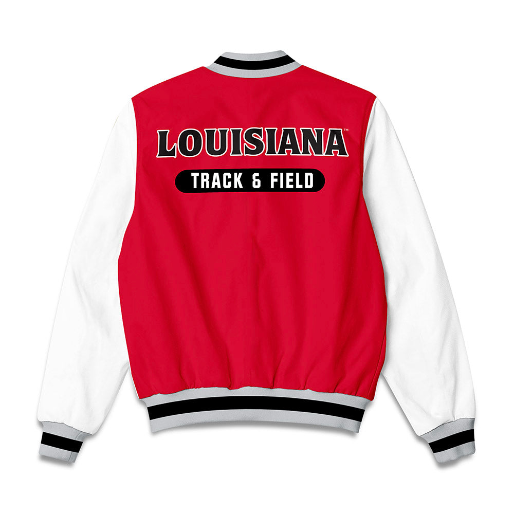Louisiana - NCAA Men's Track & Field : Justin Descant - Bomber Jacket-1