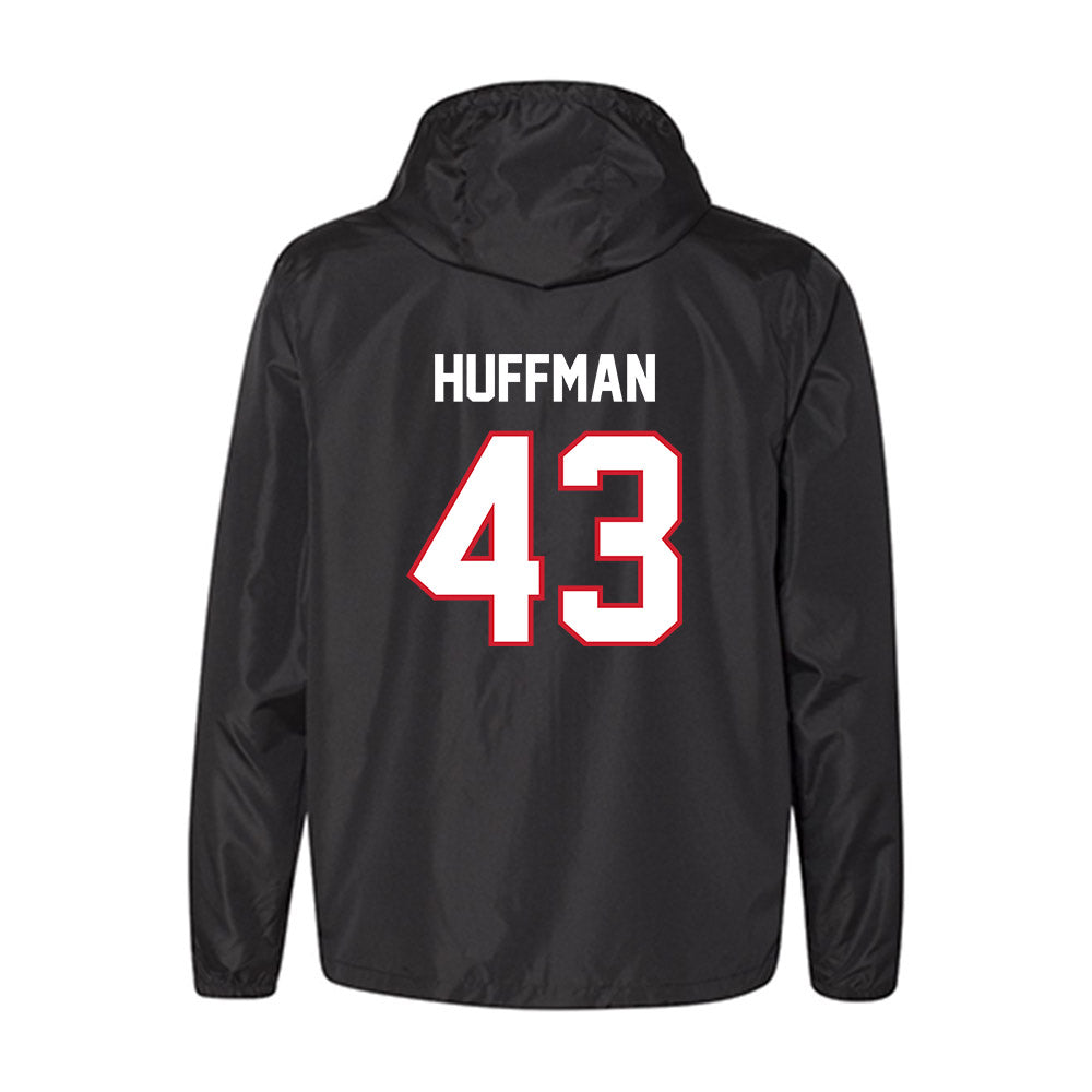 NC State - NCAA Football : Nathan Huffman - Windbreaker-1