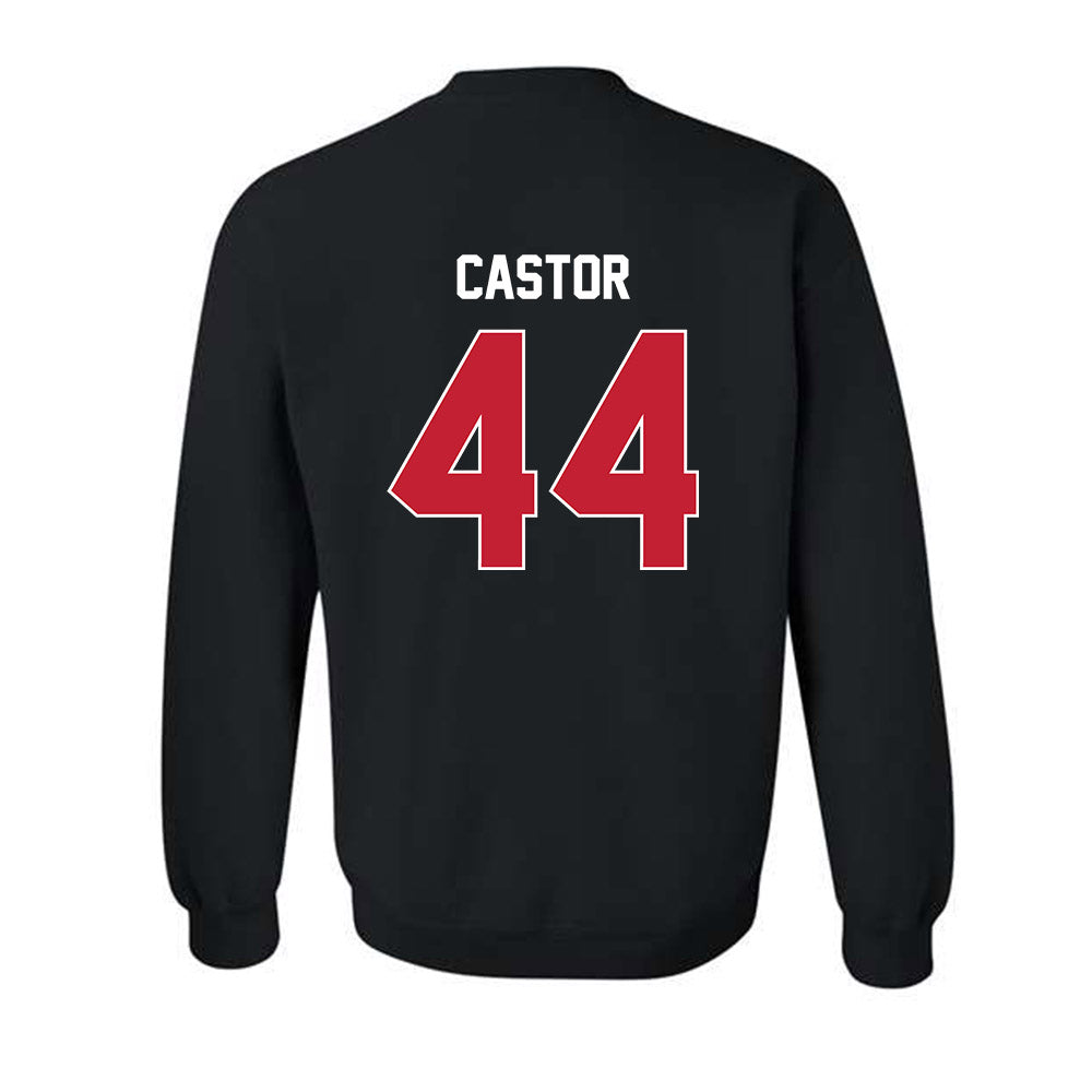 Utah - NCAA Football : Logan Castor - Classic Shersey Crewneck Sweatshirt-1