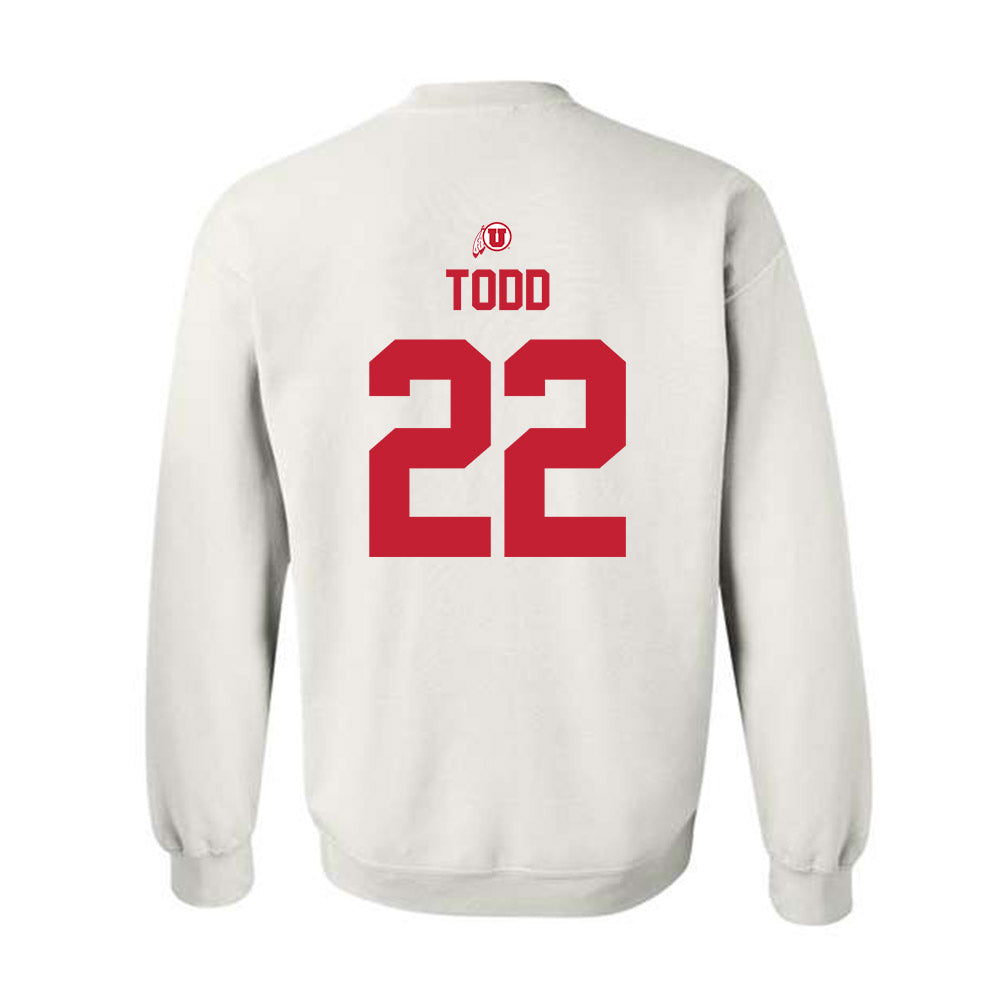 Utah - NCAA Women's Basketball : Ella Todd - Classic Shersey Crewneck Sweatshirt-1