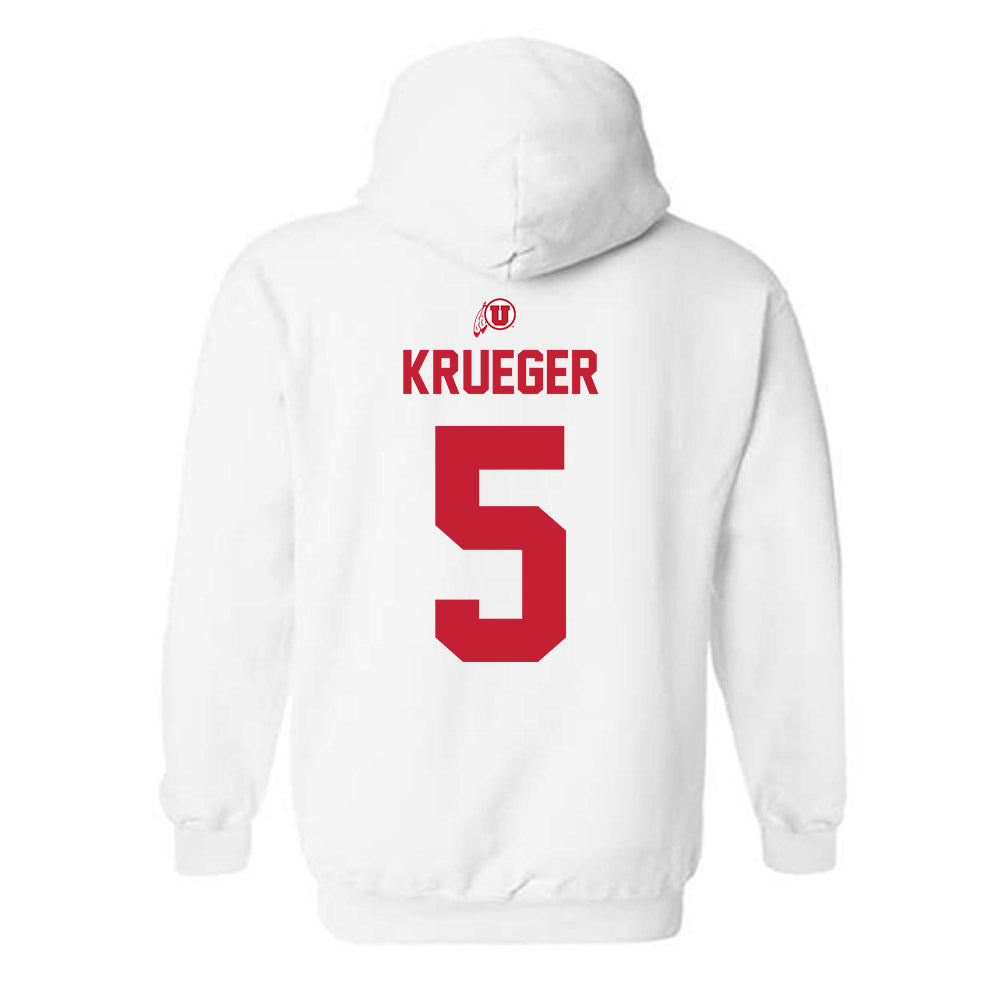 Utah - NCAA Men's Lacrosse : Spencer Krueger - Classic Shersey Hooded Sweatshirt-1
