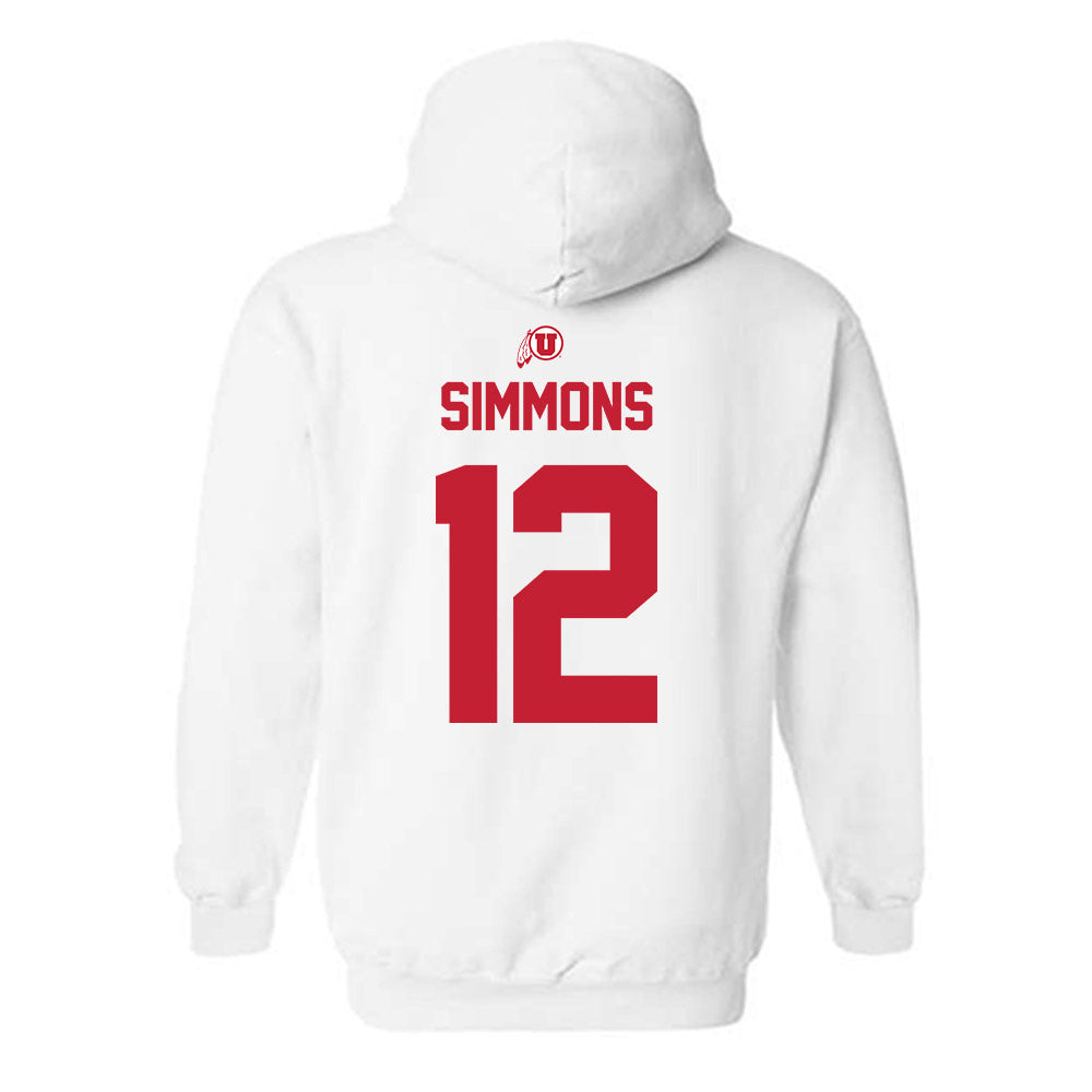 Utah - NCAA Football : Larry Simmons - Classic Shersey Hooded Sweatshirt-1