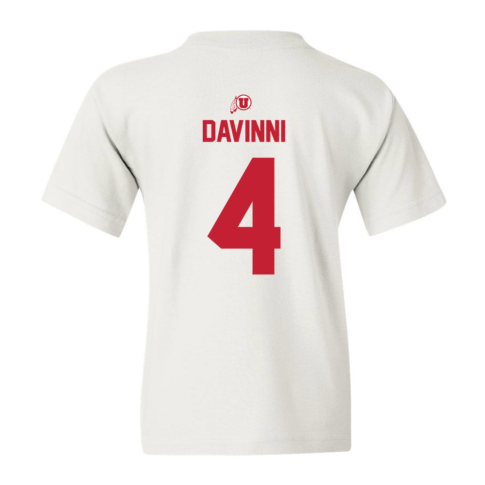 Utah - NCAA Baseball : Michael Davinni - Classic Shersey Youth T-Shirt