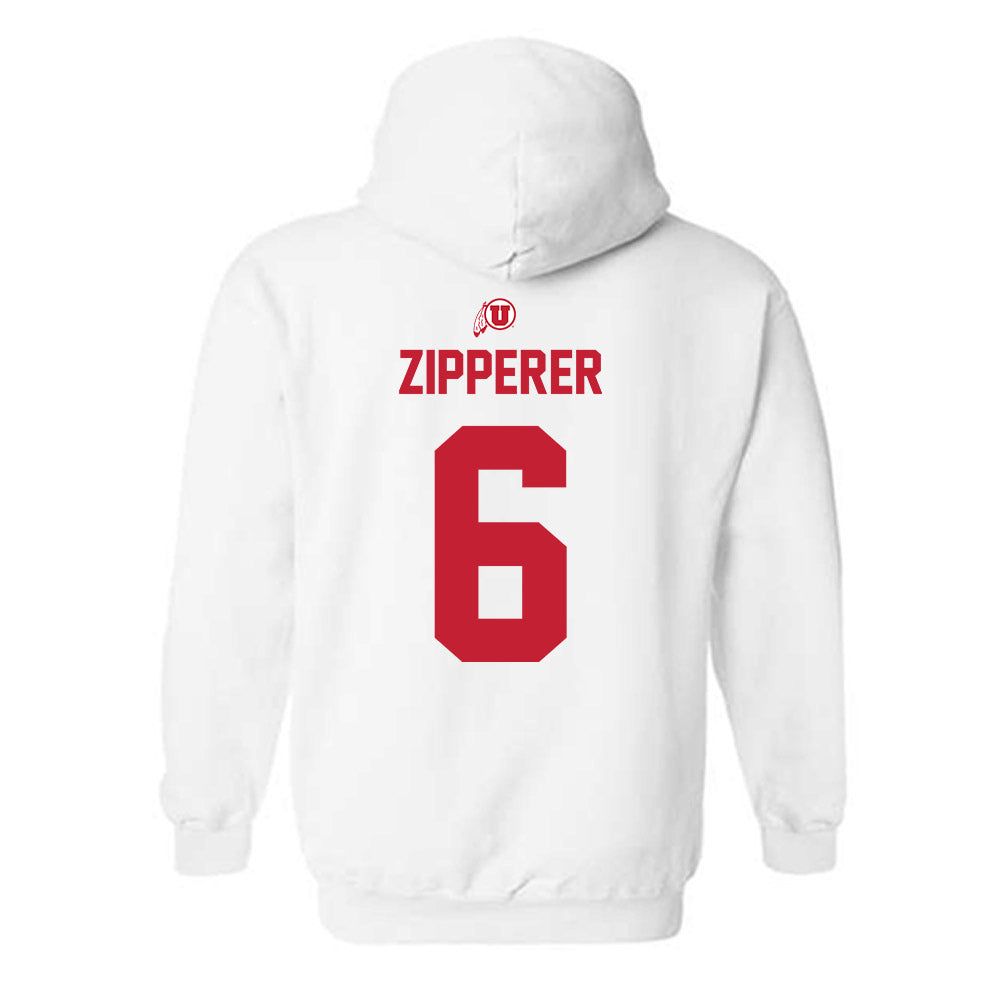 Utah - NCAA Football : Daidren Zipperer - Classic Shersey Hooded Sweatshirt-1